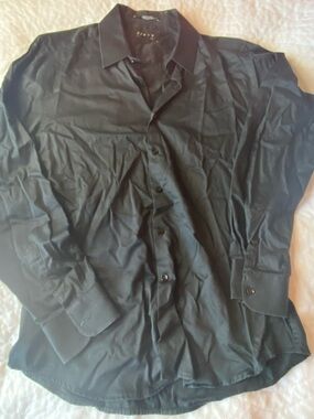 21men Black Men's Casual Button-Down Shirt